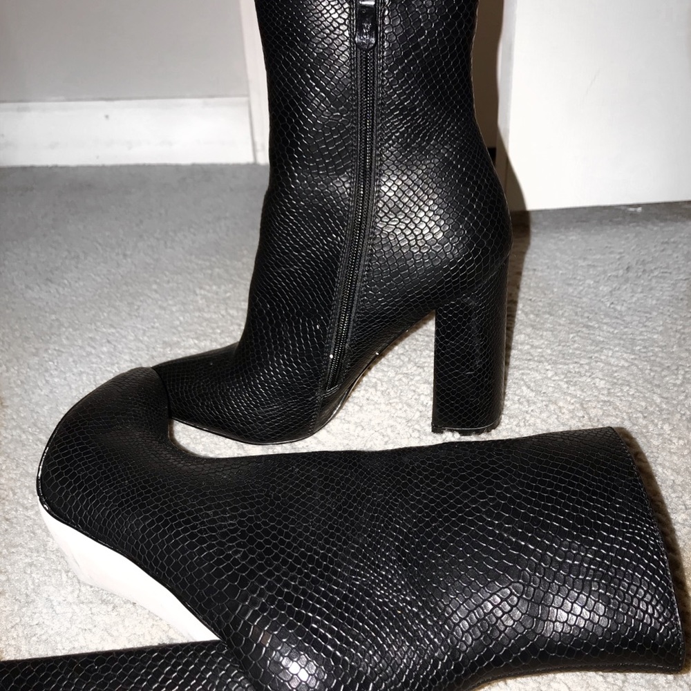 High ankle booties (only worn once)